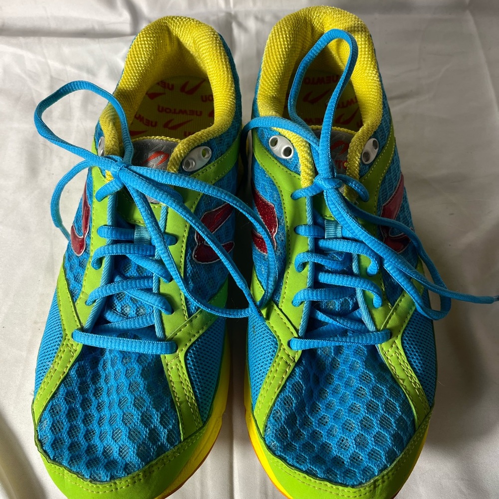 Newton Terra Momentum Running Blue Lime 00212 Women Training Sneakers Size 8.5 - Picture 6 of 10